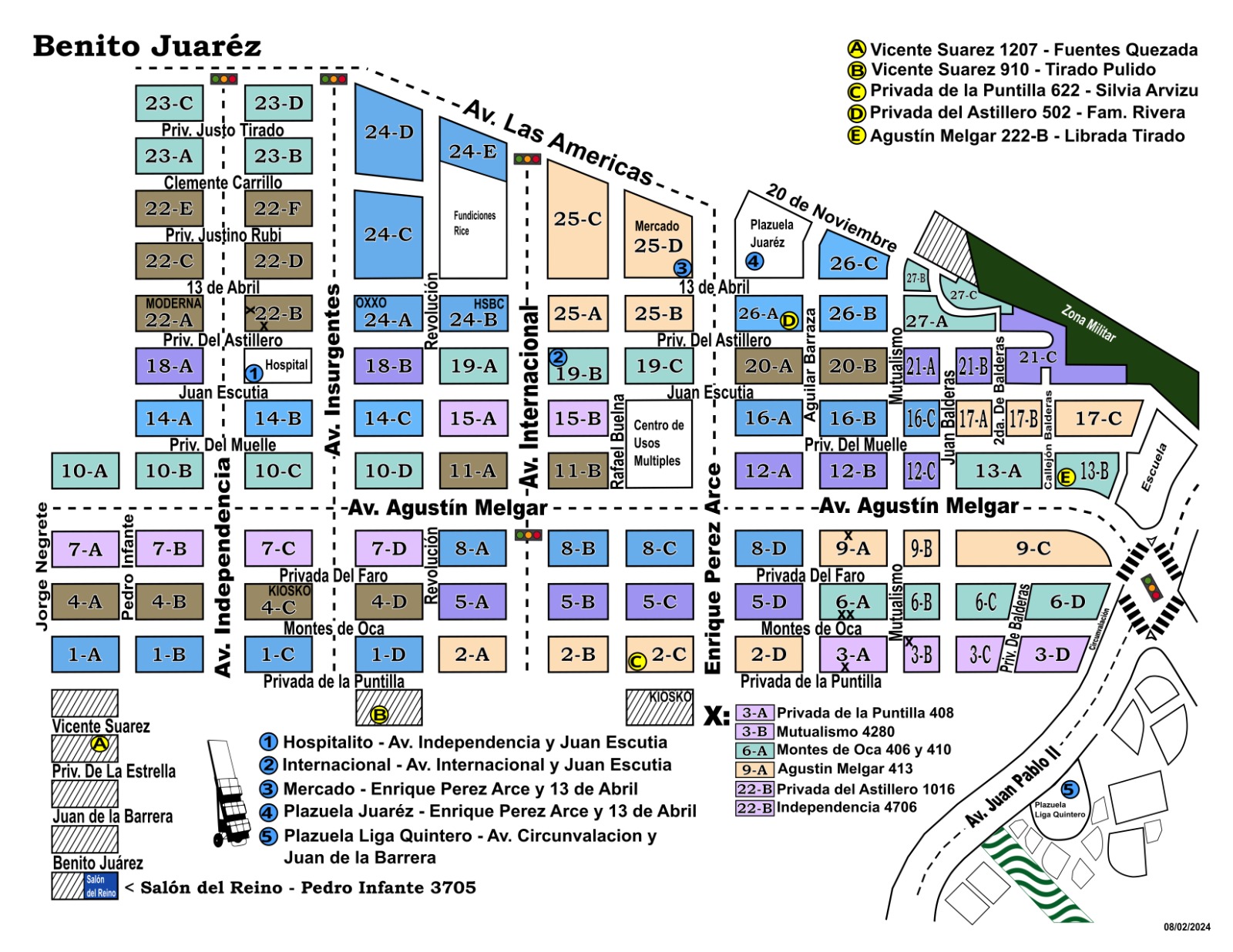 ++ Territorio de la Congregación